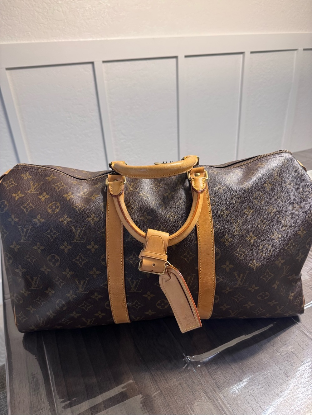 Louis Vuitton Monogram Canvas Duffel with Vachetta Trim